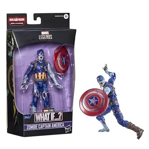 HASBRO Marvel Legends 15.2cm What If? Zombie Captain America Guetteur Figurine