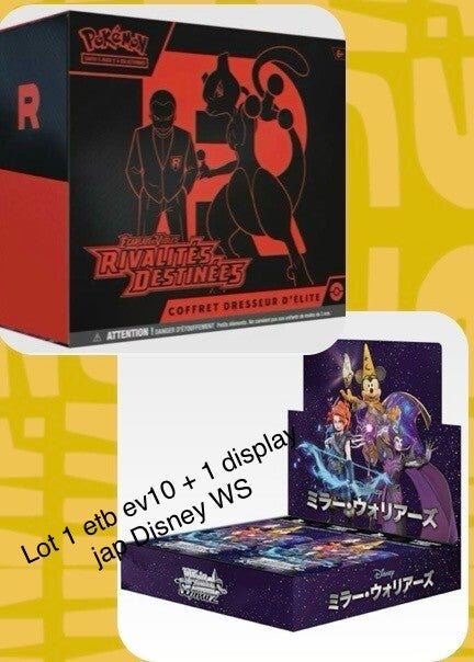Lot : 1 etb ev10 + 1 display jap Disney WS