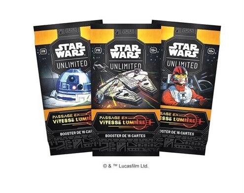BOOSTER STAR WARS UNLIMITED - PASSAGE À LA VITESSE LUMIÈRE - VENDU À L'UNITÉ FR