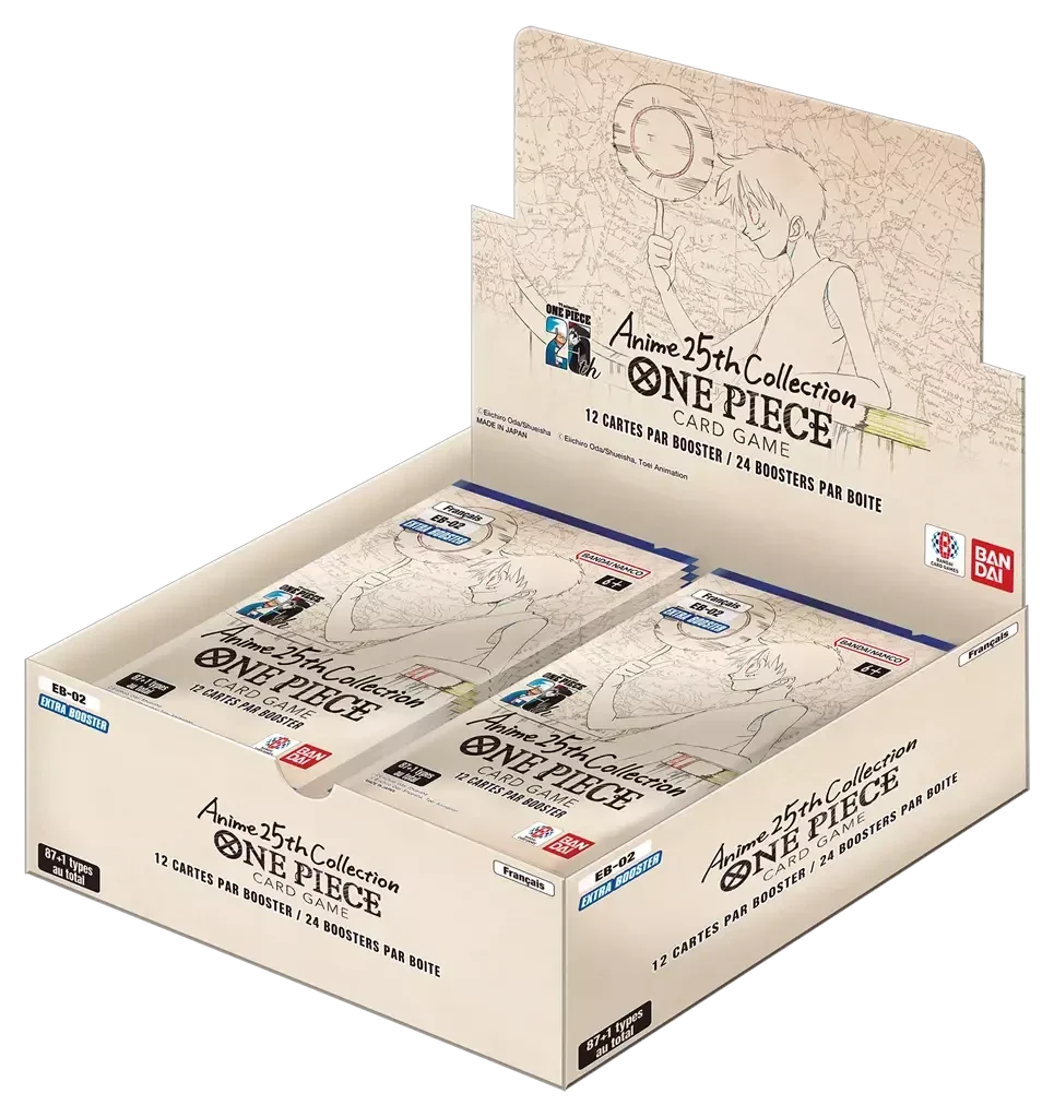 One Piece JCC - EB02 Display 24 Premium Booster (Français) Anime 25th Collection - Bandai