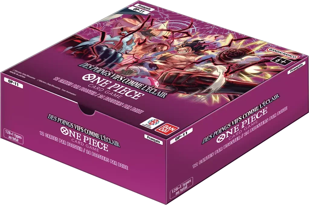 One Piece JCC - Boîte de 24 Boosters OP11 : Des Poings Vifs comme l'Eclair (Français) - Bandai